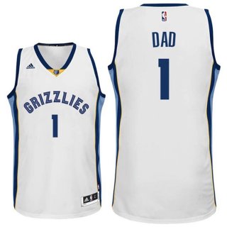Maillot Fete des Peres Grizzlies Dad 1 Blanc