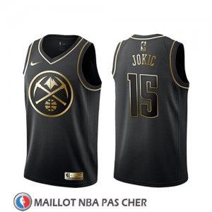 Maillot Golden Edition Denver Nuggets Nikola Jokic Noir