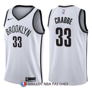 Maillot Brooklyn Nets Allen Crabbe Association 33 2017-18 Blanc