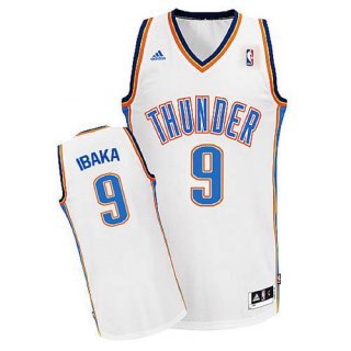 Maillot Blanc Ibaka Oklahoma City Thunder Revolution 30