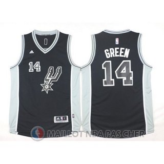 Maillot San Antonio Spurs Green #14 Noir