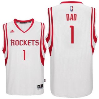 Maillot Fete des Peres Rockets Dad 1 Blanc