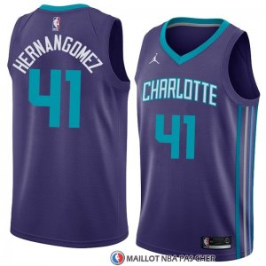 Maillot Charlotte Hornets Willy Hernangomez Statement 2018 Violet