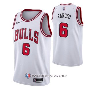 Maillot Chicago Bulls Alex Caruso NO 6 Association 2021 Blanc
