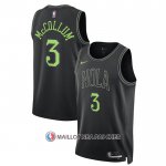 Maillot New Orleans Pelicans Cj Mccollum NO 3 Ville 2023-24 Noir