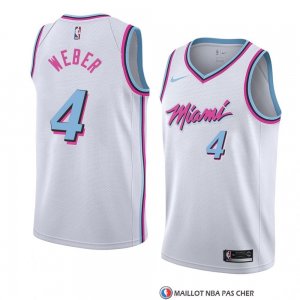 Maillot Miami Heat Briante Weber Ville 2018 Blanc
