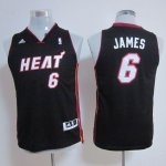 Maillot Enfant de Noir James Miami Heat Revolution 30