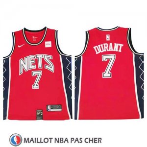 Maillot Brooklyn Nets Kevin Durant Retro Rouge