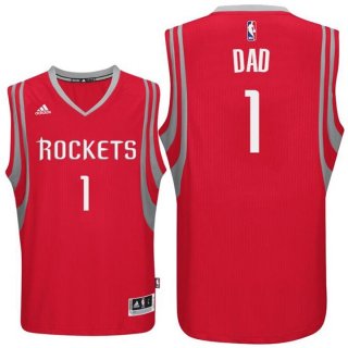 Maillot Fete des Peres Rockets Dad 1 Rouge