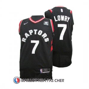 Maillot Authentique Toronto Raptors Lowry 2017-18 7 Noir