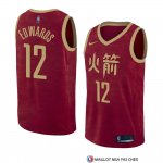 Maillot Houston Rockets Vincent Edwards Ville 2018-19 Rouge