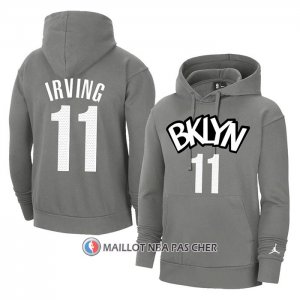 Veste a Capuche Brooklyn Nets Kyrie Irving Statement Gris