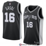 Maillot San Antonio Spurs Pau Gasol 16 Icon 2017-18 Noir