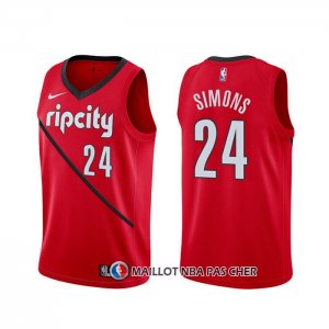 Maillot Portland Trail Blazers Anfernee Simons Earned Rouge