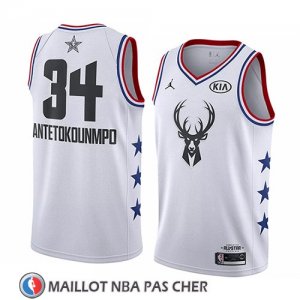 Maillot All Star 2019 Milwaukee Bucks Giannis Antetokounmpo Blanc