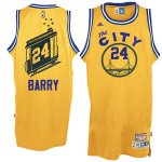 Maillot Retro City Bus Warriors Barry 24 Jaune