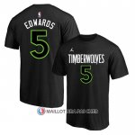 Maillot Manche Courte Minnesota Timberwolves Anthony Edwards Statement Noir