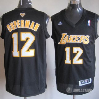 Maillot Superman Los Angeles Lakers #12 Noir