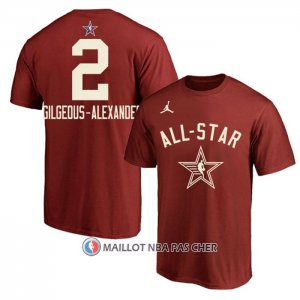 Maillot Manche Courte All Star 2024 Shai Gilgeous-Alexander Rouge