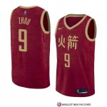 Maillot Houston Rockets Zhou Qi Ville 2018-19 Rouge