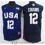 Maillot USA Dream 12 Teams Cousins #12 Bleu