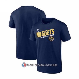 Maillot Manche Courte Denver Nuggets 2023 NBA Finals Skip Pass Bleu