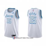 Maillot Los Angeles Lakers Jabari Brown NO 15 Ville 2021-22 Blanc