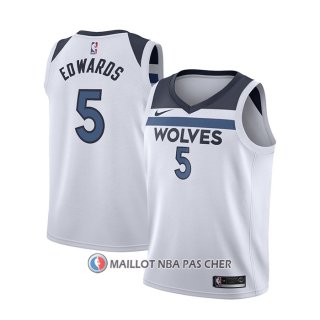Maillot Enfant Minnesota Timberwolves Anthony Edwards Association 2022-23 Blanc