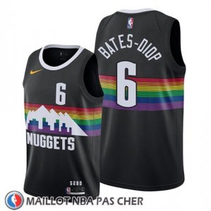 Maillot Denver Nuggets Keita Bates Diop Ville 2019-20 Noir