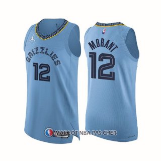 Maillot Memphis Grizzlies Ja Morant NO 12 Statement Authentique 2021-22 Bleu