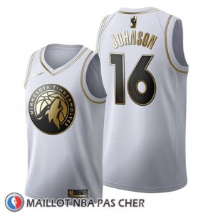 Maillot Golden Edition Minnesota Timberwolves James Johnson 2019-20 Blanc