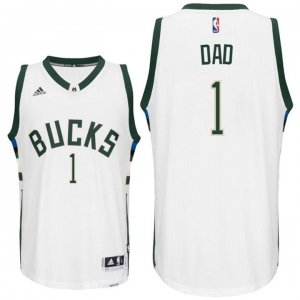 Maillot Fete des Peres Bucks Dad 1 Blanc