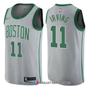 Maillot Boston Celtics Kyrie Irving Ville 11 Gris