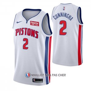 Maillot Detroit Pistons Cade Cunningham NO 2 Association Blanc