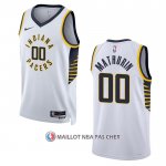 Maillot Indiana Pacers Bennedict Mathurin NO 00 Association 2022-23 Blanc