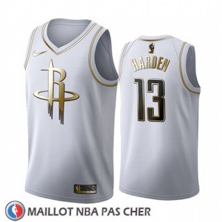 Maillot Golden Edition Houston Rockets James Harden 2019-20 Blanc