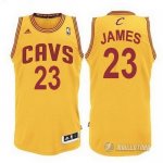 Maillot Orangee James Cleveland Cavaliers Revolution 30