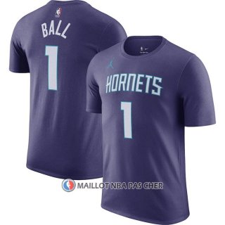 Maillot Manche Courte Charlotte Hornets Lamelo Ball Statement 2022-23 Volet