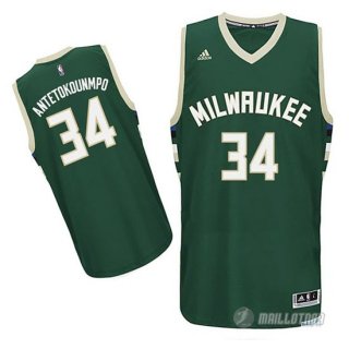 Maillot Vert Antetokounmpo Milwaukee Bucks Revolution 30