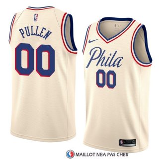 Maillot Philadelphia 76ers Jacob Pullen Ville 2018 Crema