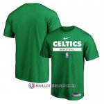 Maillot Manche Courte Boston Celtics Practice Performance 2022-23 Vert