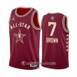 Maillot All Star 2024 Boston Celtics Jaylen Brown NO 7 Rouge