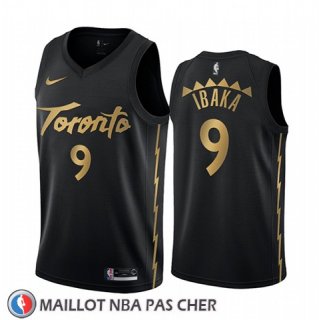 Maillot Tornto Raptors Serge Ibaka Ville Edition Noir
