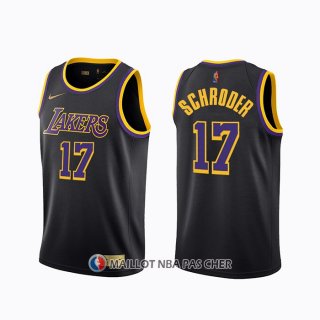 Maillot Los Angeles Lakers Dennis Schroder Earned 2020-21 Noir