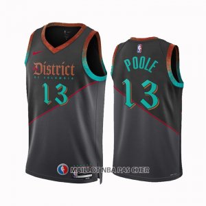 Maillot Washington Wizards Jordan Poole NO 13 Ville 2023-24 Noir