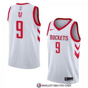 Maillot Houston Rockets Zhou Qi Association 2018 Blanc