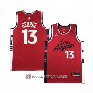Maillot Los Angeles Clippers Paul George NO 13 Statement 2024-25 Rouge