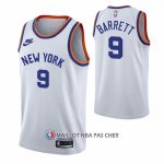 Maillot New York Knicks Rj Barrett NO 9 75th Anniversary Blanc