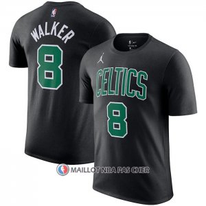 Maillot Manche Courte Boston Celtics Kemba Walker Statement Noir
