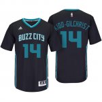 Maillot Manga Cort Michael Kidd gilchrist Hornets 14 Noir
